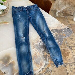 Free People skinny distressed jeans